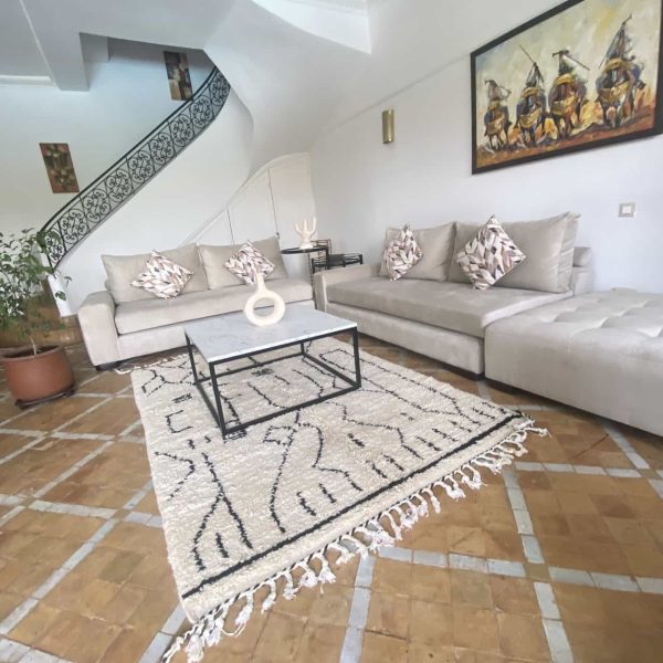 beniourain patterned rug in living-room