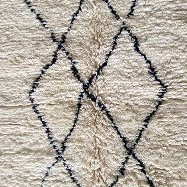 contemporary wool rug in details