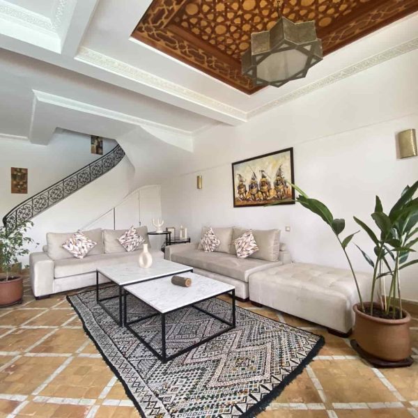 kilim rug handmade in living-room