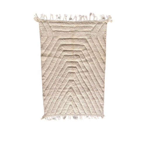 medium white rug in white backgroud