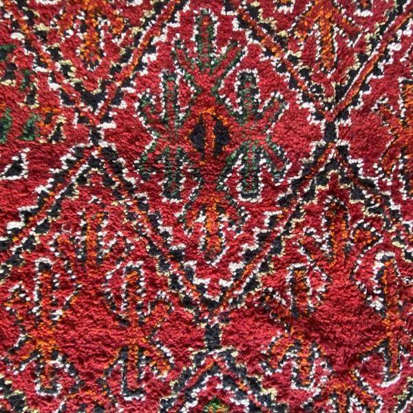red and white berber rug