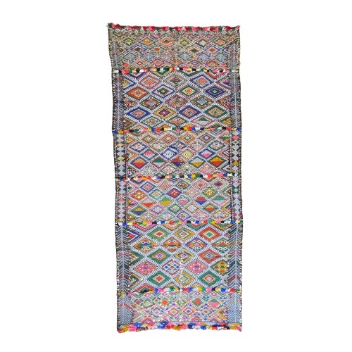 sequins kilim in white background